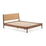 *WOONWINKEL* Kave Home Elan Tweepersoons Bed Notenhout 180 C, Huis en Inrichting, Verzenden, Nieuw, Bruin