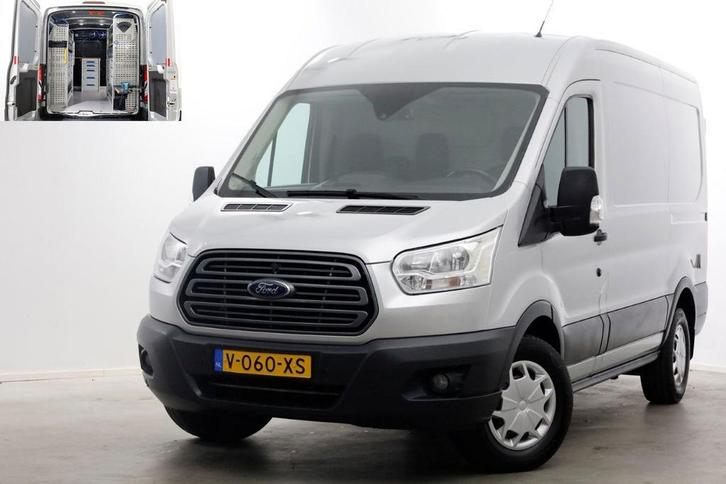 Ford Transit 350 2.0 TDCI 130pk E6 Automaat L2H2 Trend Servi, Auto's, Bestelauto's, Dealer onderhouden, Lease, Automaat, Overige kleuren