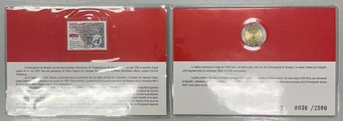 Monaco. 2 Euro 2013 ONU (incl. timbre-poste commémoratif), Postzegels en Munten, Munten | Europa | Euromunten