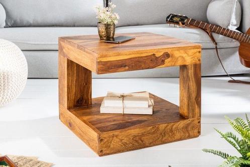 Massief kostbare houten salontafel GIANT 45cm Sheesham Stone, Huis en Inrichting, Tafels | Salontafels, Ophalen of Verzenden