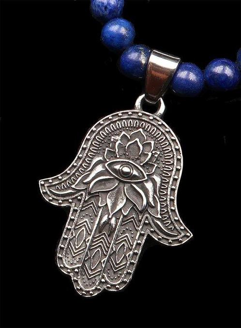 Lapis lazuli - Main de Fatma - Beschermt tegen het slechte, Antiek en Kunst, Antiek | Boeken en Bijbels