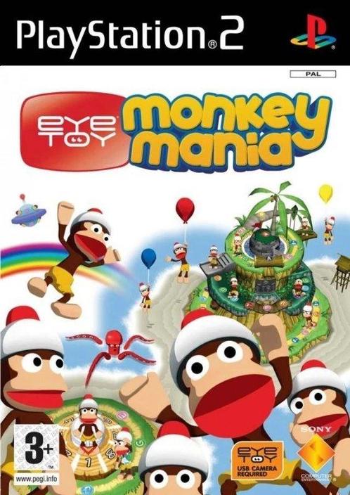 Playstation 2 EyeToy: Monkey Mania, Spelcomputers en Games, Games | Sony PlayStation 2, Zo goed als nieuw, Verzenden