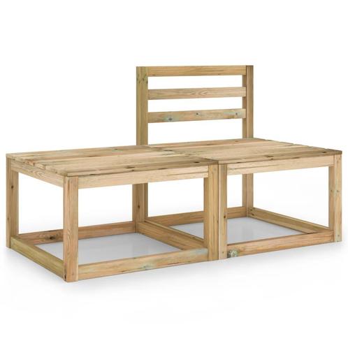 vidaXL 2-delige Loungeset groen geïmpregneerd grenenhout, Tuin en Terras, Tuinsets en Loungesets, Loungeset, Nieuw, Verzenden