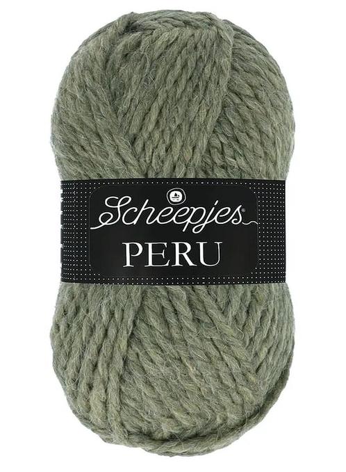Scheepjes Peru - 50 saliegroen - Alpaca/Acryl Bulky Dik Ga, Hobby en Vrije tijd, Breien en Haken, Ophalen of Verzenden