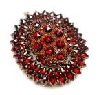 Zonder minimumprijs - Hanger Zilver Granaat - Red Boheemse, Sieraden, Tassen en Uiterlijk, Antieke sieraden