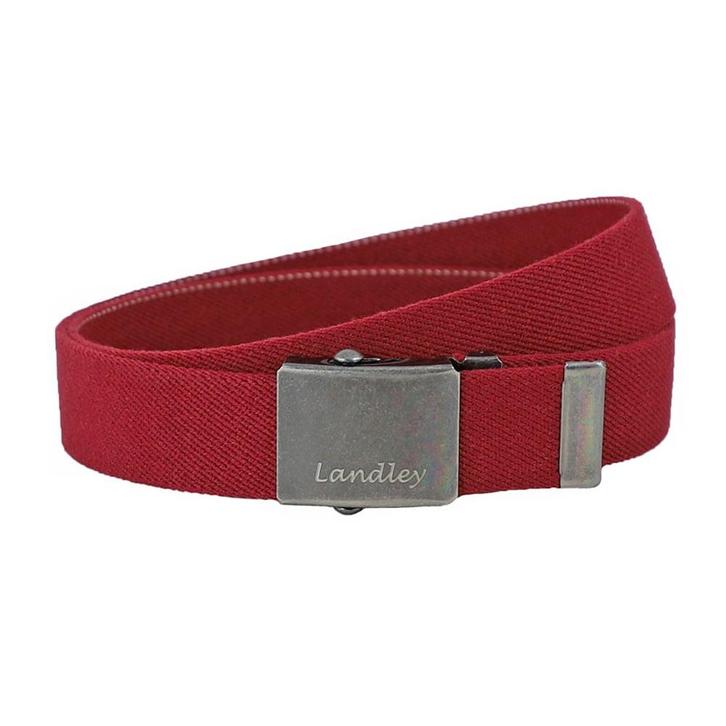 Landley Canvas Riem Schuifgesp Koppelriem - Rood - 125, Kleding | Heren, Riemen en Ceinturen, Rood, Nieuw, Verzenden