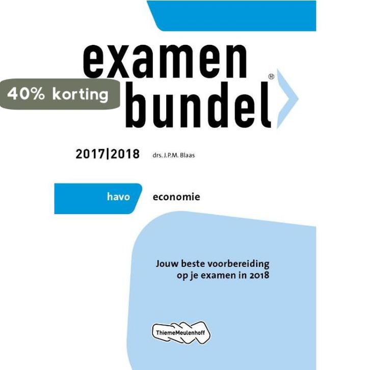 Examenbundel Economie 2017/2018 Havo 9789006391831, Boeken, Schoolboeken, Gelezen, Verzenden