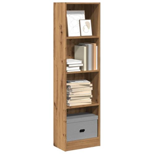 vidaXL Boekenkast 40x24x143 cm bewerkt hout artisanaal, Huis en Inrichting, Kasten | Boekenkasten, Nieuw, Overige houtsoorten