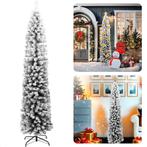 Cheqo® Kunstkerstboom Smal - Smalle Kerstboom - 210 cm - Met, Verzenden, Nieuw