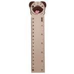 Liniaal Hout - Mopshond Knipoog - Centimeter/Inches - 15cm N, Ophalen of Verzenden, Nieuw