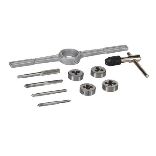 Silverline Tap- en snijset - 10-delig - hoog carbon staal..., Doe-het-zelf en Verbouw, Gereedschap | Handgereedschap, Nieuw, Ophalen of Verzenden