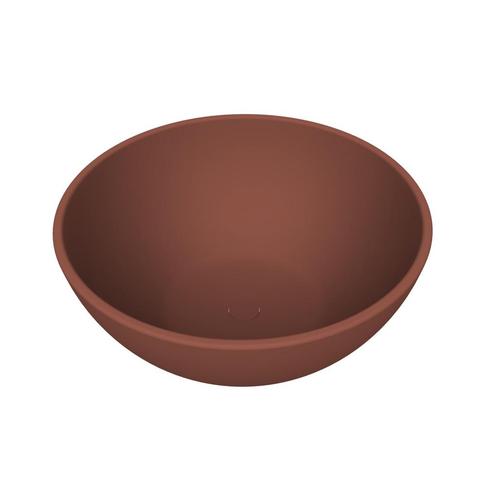 Waskom Arcqua Prince Opbouw 38x14 cm Rond Mat Terracotta, Doe-het-zelf en Verbouw, Sanitair, Overige typen, Nieuw, Ophalen of Verzenden