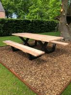 Picknicktafel Stalen X Poot verschillende lengtes NIEUW, Tuin en Terras, Nieuw, Rechthoekig, Ophalen of Verzenden, Hout