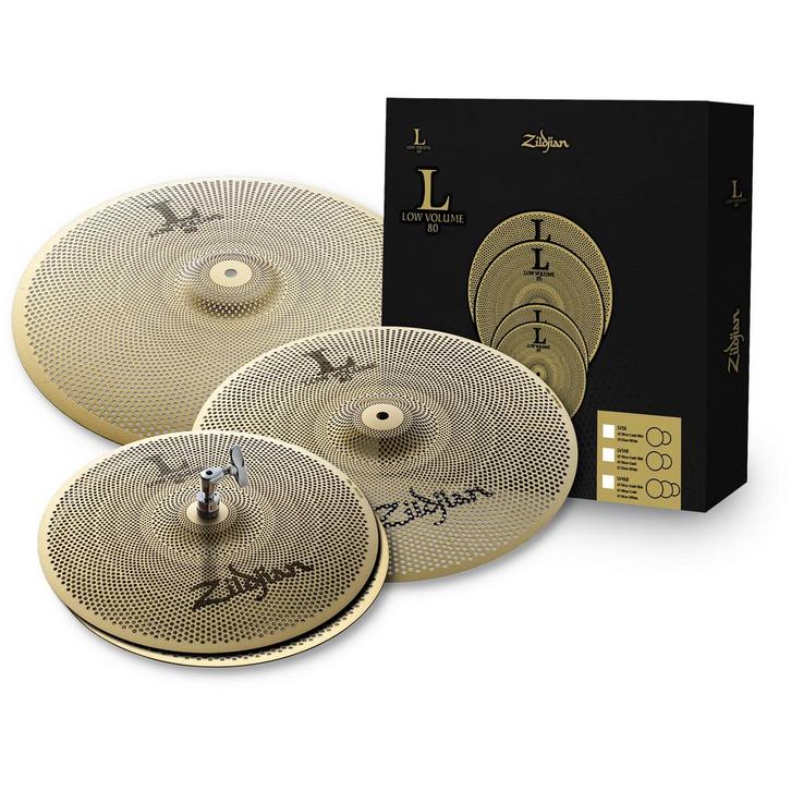 Zildjian LV468 L80 Low Volume bekkenset 14HH, 16C, 18CR, Muziek en Instrumenten, Drumstellen en Slagwerk, Verzenden