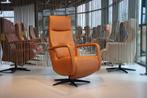 De Toekomst Fab-5 F5-500N manueel relaxfauteuil in leer., Huis en Inrichting, Fauteuils, Ophalen of Verzenden, Nieuw, Leer