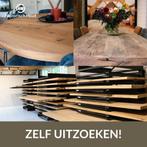 Oud eiken tafelblad - Tafelbladen - Eettafel - Tafel - Keuze, Nieuw, Ophalen of Verzenden, Eikenhout