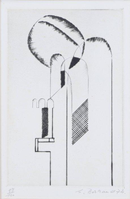 Gaston Bertrand (1910-1994) - La banque de Bruxelles, Antiek en Kunst, Antiek | Overige Antiek