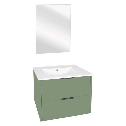 Badmeubelset Differnz Bolo 50x61x46cm FSC Groen, Doe-het-zelf en Verbouw, Sanitair, Bad, Nieuw, Ophalen of Verzenden