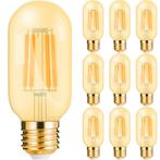 Voordeelpak 10x LED Lamp E27 Buis Filament - Brinton - Amber, Led-lamp, Soft of Flame, Nieuw, E27 (groot)