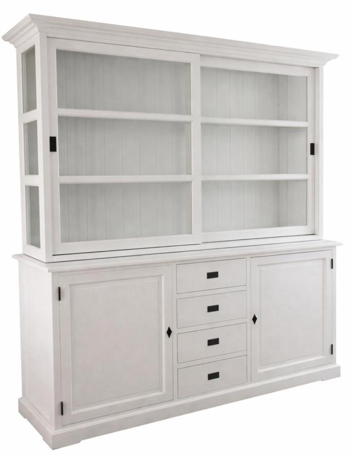 Buffetkast wit Bavel 200cm, Huis en Inrichting, Kasten | Buffetkasten, Ophalen of Verzenden