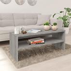 vidaXL Salontafel 100x40x40 cm bewerkt hout grijs sonoma, Minder dan 50 cm, 100 tot 150 cm, Verzenden, Nieuw