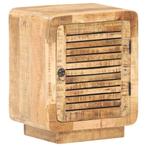 vidaXL Nachtkastje 40x30x50 cm ruw mangohout, Minder dan 45 cm, Verzenden, Nieuw, Minder dan 55 cm