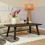 *WOONWINKEL* Starfurn Omaha Black Mangohout Salontafel Zwart, Huis en Inrichting, Tafels | Salontafels, Verzenden, Nieuw