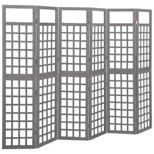 vidaXL Kamerscherm/trellis met 6 panelen 242,5x180 cm, Huis en Inrichting, Woonaccessoires | Kamerschermen, Nieuw, Verzenden
