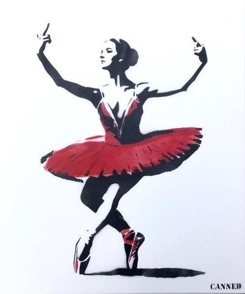 CANNED (Charlotte Parenteau-Denoël) - Rebel tutu, Antiek en Kunst, Kunst | Schilderijen | Modern