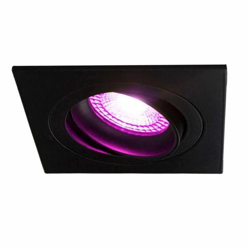 Zigbee smart Inbouwspot Zwart 4.7W | Vierkant | 80 mm, Huis en Inrichting, Lampen | Spots, Led, Nieuw, Plafondspot of Wandspot