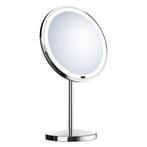 Vergrotingsspiegel Smedbo LED Vrijstaand 20 cm Chroom, Ophalen of Verzenden, Nieuw, Chroom, Bad