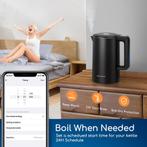Aigostar Smart Waterkoker - Dubbelwandig - 1.7L - 2200W - Zw, Witgoed en Apparatuur, Eierkokers, Verzenden, Nieuw