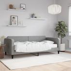 vidaXL Slaapbank met matras 90x190 cm stof lichtgrijs, Huis en Inrichting, 90 cm, Eenpersoons, Verzenden, Nieuw