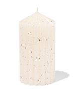 HEMA Stompkaars 7x13cm ribbel spikkel ivoor, Verzenden, Nieuw