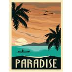 Schilderen op Nummer Set - Paradise Poster - incl. Verf & Pe, Hobby en Vrije tijd, Ophalen of Verzenden, Nieuw