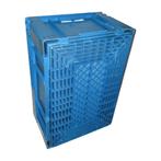 Stapelbak 600×400×270 mm, PP, Blauw - Gebruikt, Zakelijke goederen, Ophalen of Verzenden