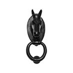 Deurklopper paardenhoofd 180x70mm smeedijzer zwart, Nieuw, Overige typen, Verzenden