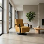 Leren draaifauteuil Mood, Huis en Inrichting, Fauteuils, Nieuw, Ophalen of Verzenden, 50 tot 75 cm, Industrieel, Modern