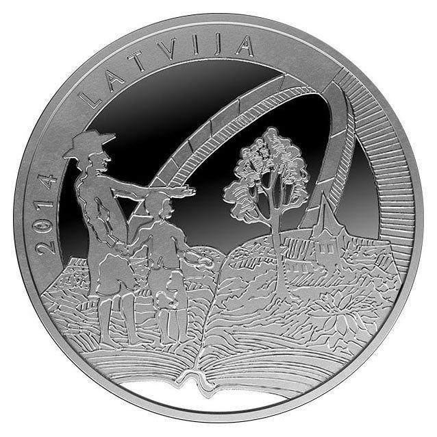 Letland 5 Euro Stender 2014, Postzegels en Munten, Munten | Europa | Euromunten, Verzenden