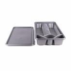 Benson Grijs kunststof afwasrek - ruimtebesparend ontwerp..., Huis en Inrichting, Ophalen of Verzenden, Nieuw