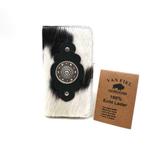 Koeienhuid telefoonhoesje in boekvorm, Sieraden, Tassen en Uiterlijk, Tassen | Damestassen, Verzenden, Nieuw