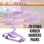 20 Stuks Kinder Kledinghangers STRIK - PAARS, Verzenden, Nieuw, Paars