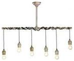 Lumineo ijzeren Hanglamp Industrieel  108cm - Grijs, Nieuw, Overige materialen, Verzenden