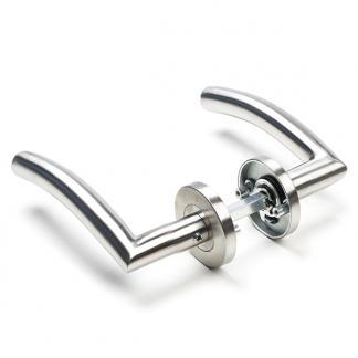 Deurbeslag | Deurklink | Intersteel | Lisa (RVS, Geborsteld), Doe-het-zelf en Verbouw, Hang- en Sluitwerk, Nieuw, Verzenden