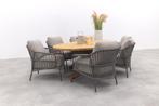 4SO Capalbio/Prado low dining tuinset 240x115 cm. (7-delig), Tuin en Terras, Tuinsets en Loungesets, Verzenden, Nieuw, Hout, Tuinset