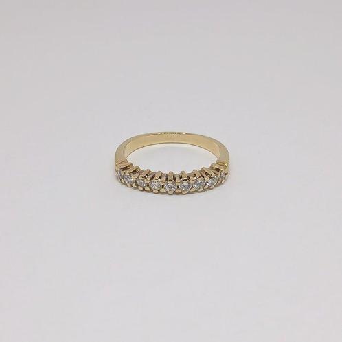 Verlovingsring - 18 karaat Geel goud - 0.45ct. tw. Diamant, Sieraden, Tassen en Uiterlijk, Antieke sieraden