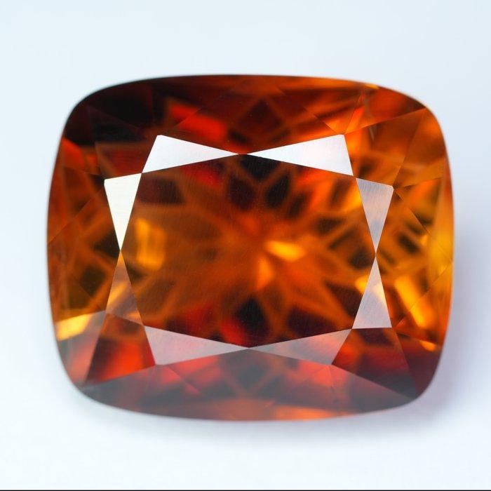 1 pcs Geel, Oranje Topaas - 34.48 ct - nternational Colored, Sieraden, Tassen en Uiterlijk, Edelstenen