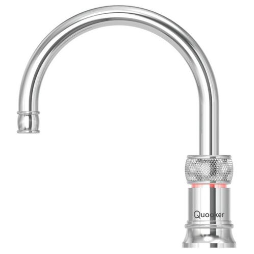 Quooker Kokendwaterkraan Classic Nordic Single Tap Round RVS, Doe-het-zelf en Verbouw, Sanitair, Kraan, Nieuw, Chroom, Ophalen of Verzenden