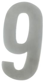 Huisnummer 9 130 mm rvs, Verzenden, Nieuw