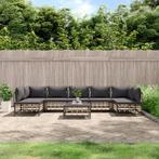 vidaXL 8-delige Loungeset met kussens poly rattan, Verzenden, Nieuw, Rotan, Loungeset